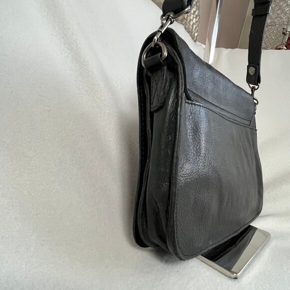 Pristine PATRICIA Nash Black Pebbled Leather Shoulder Bag - Picture 5 of 14